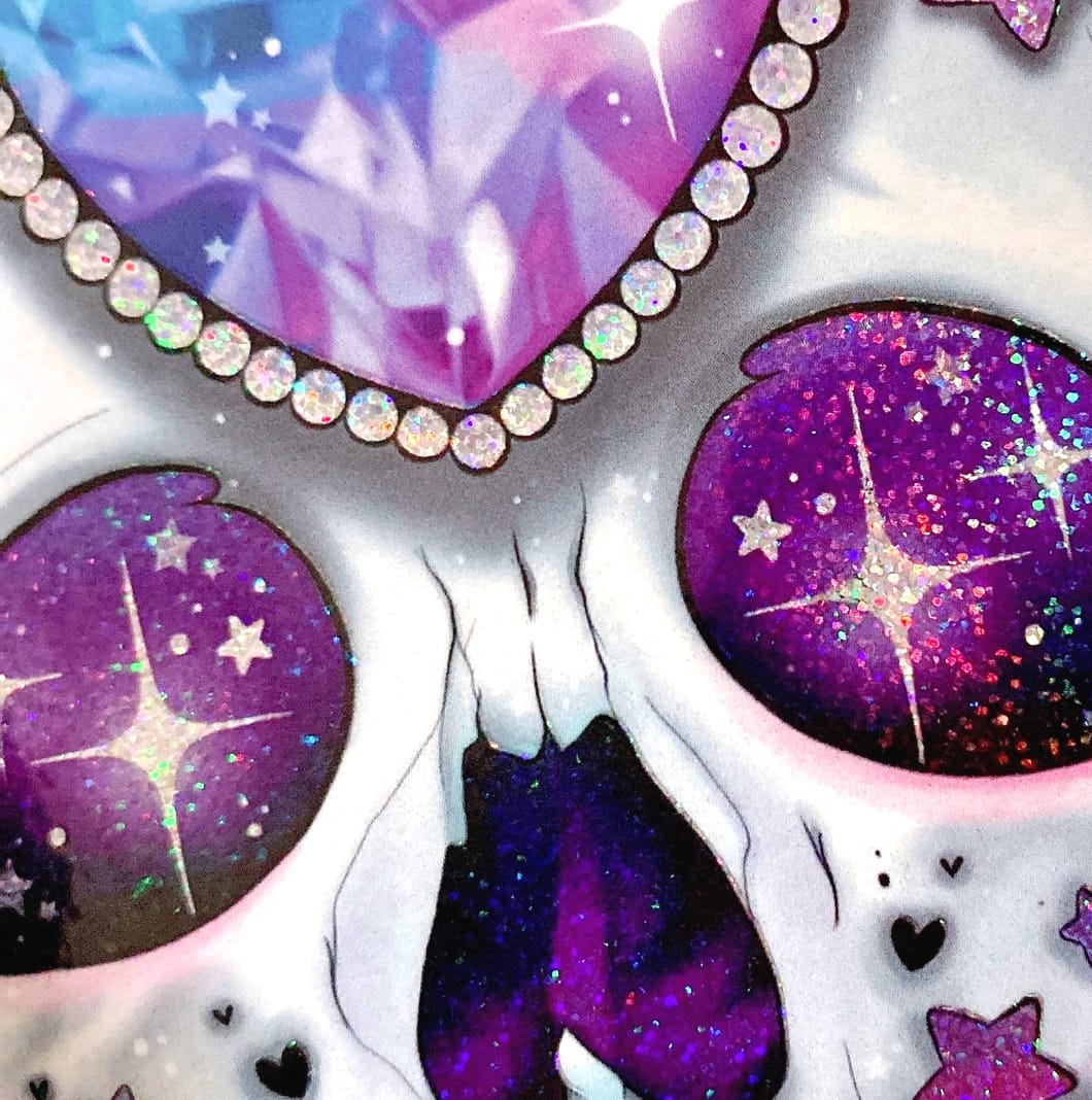 glitter skull backgrounds