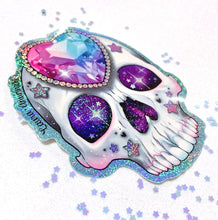 Load image into Gallery viewer, JEWELED SKULL ♡ Vinyl Sticker