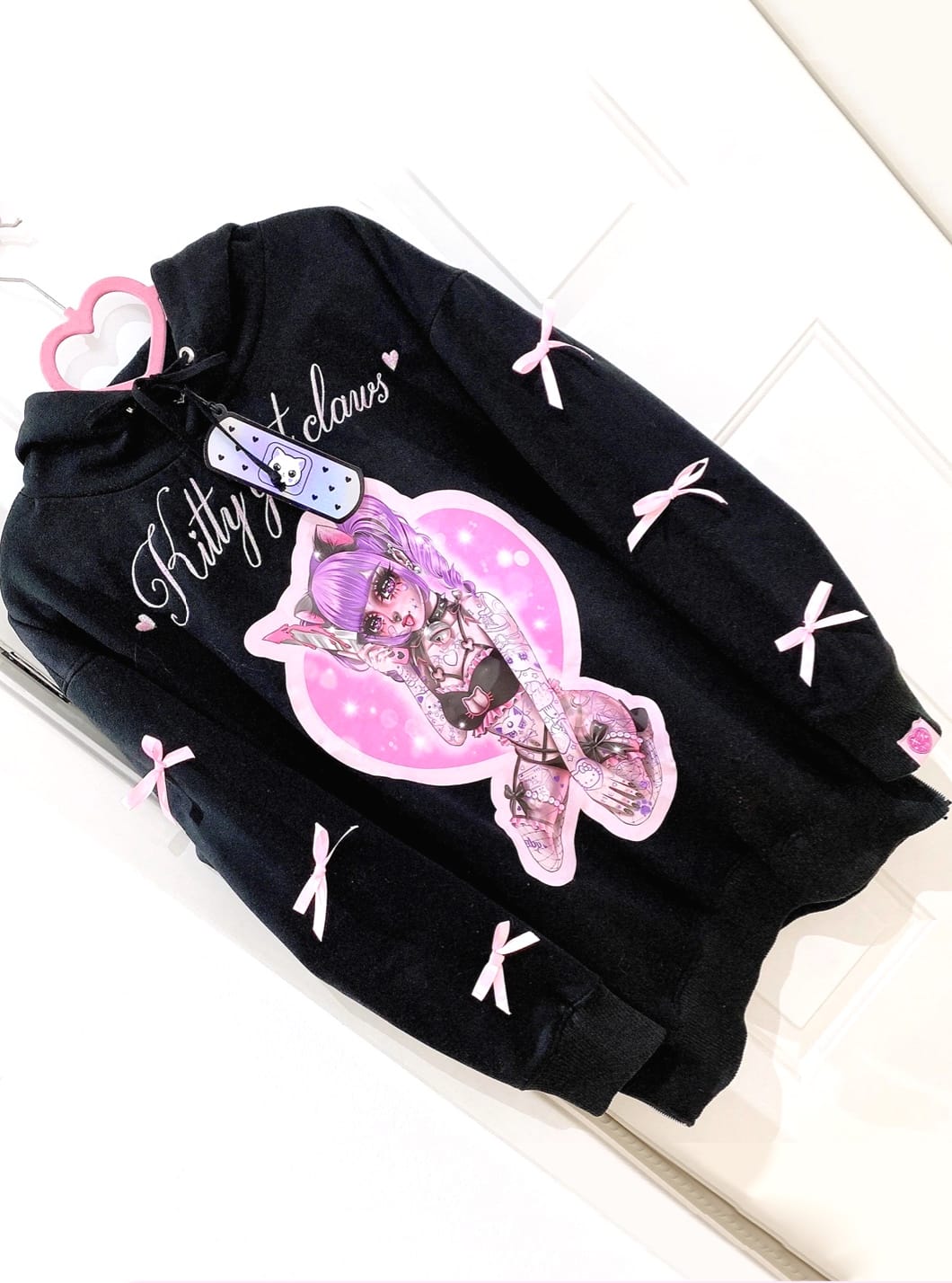 KITTY GOT CLAWS ♡ Oversized Long Fit Hoodie – Laura Anunnaki